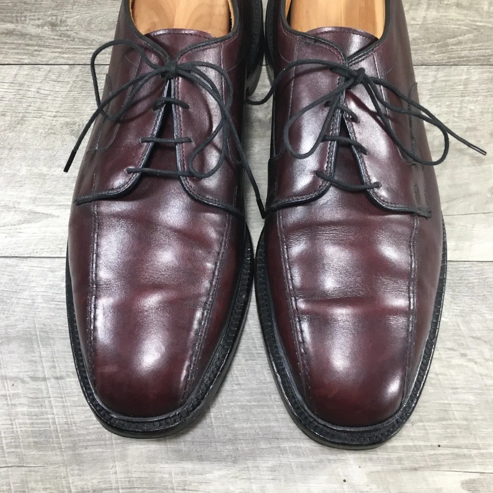 Allen Edmonds Hillcrest Men’s Leather Blucher Bicycle Toe Oxfords Derby Shoes 12